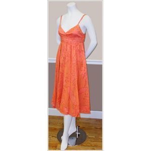 Rebecca Taylor Twiggy Print Tie Back Dress